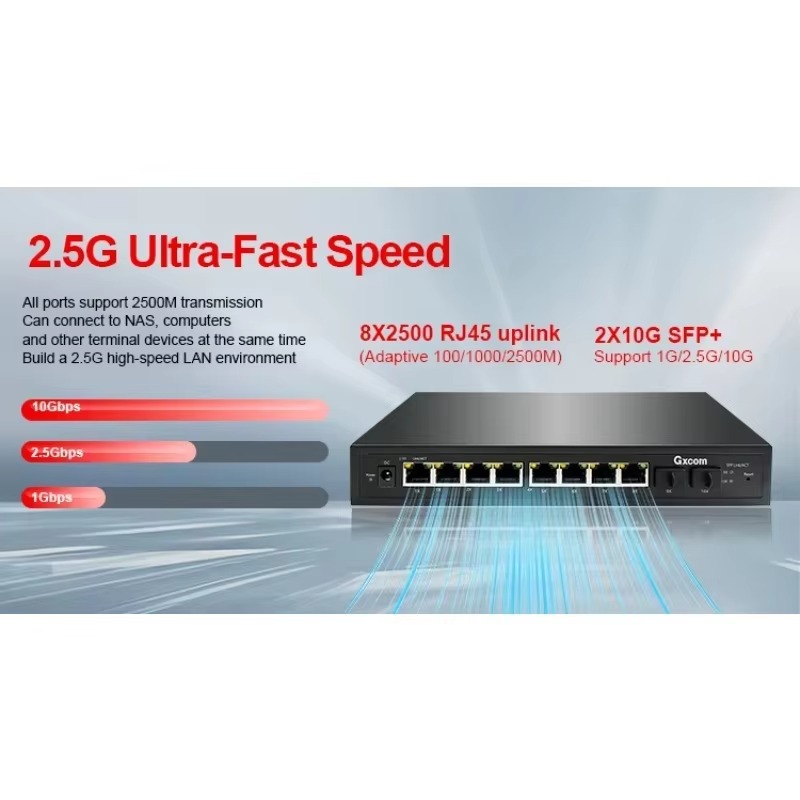 2.5G Smart Web Managed PoE Swi - Sfp+ 10G Managed Switch 8 Port recension och pris